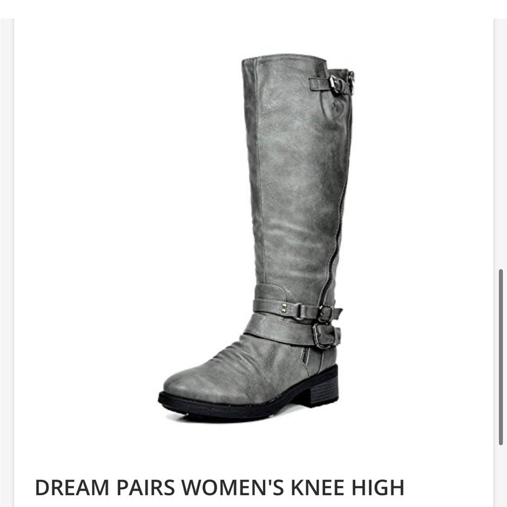 DREAM PAIRS WOMEN'S KNEE HIGH
RIDING BOOTS WIDE CALF 9
WIDE/CALF/GREY-ATLANTA